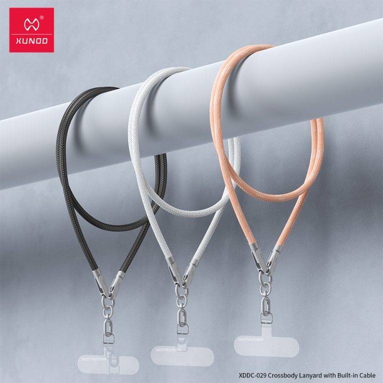 XUNDD XDDC-029 240W Type-C to Type-C Cable with Built-in Crossbody Lanyard