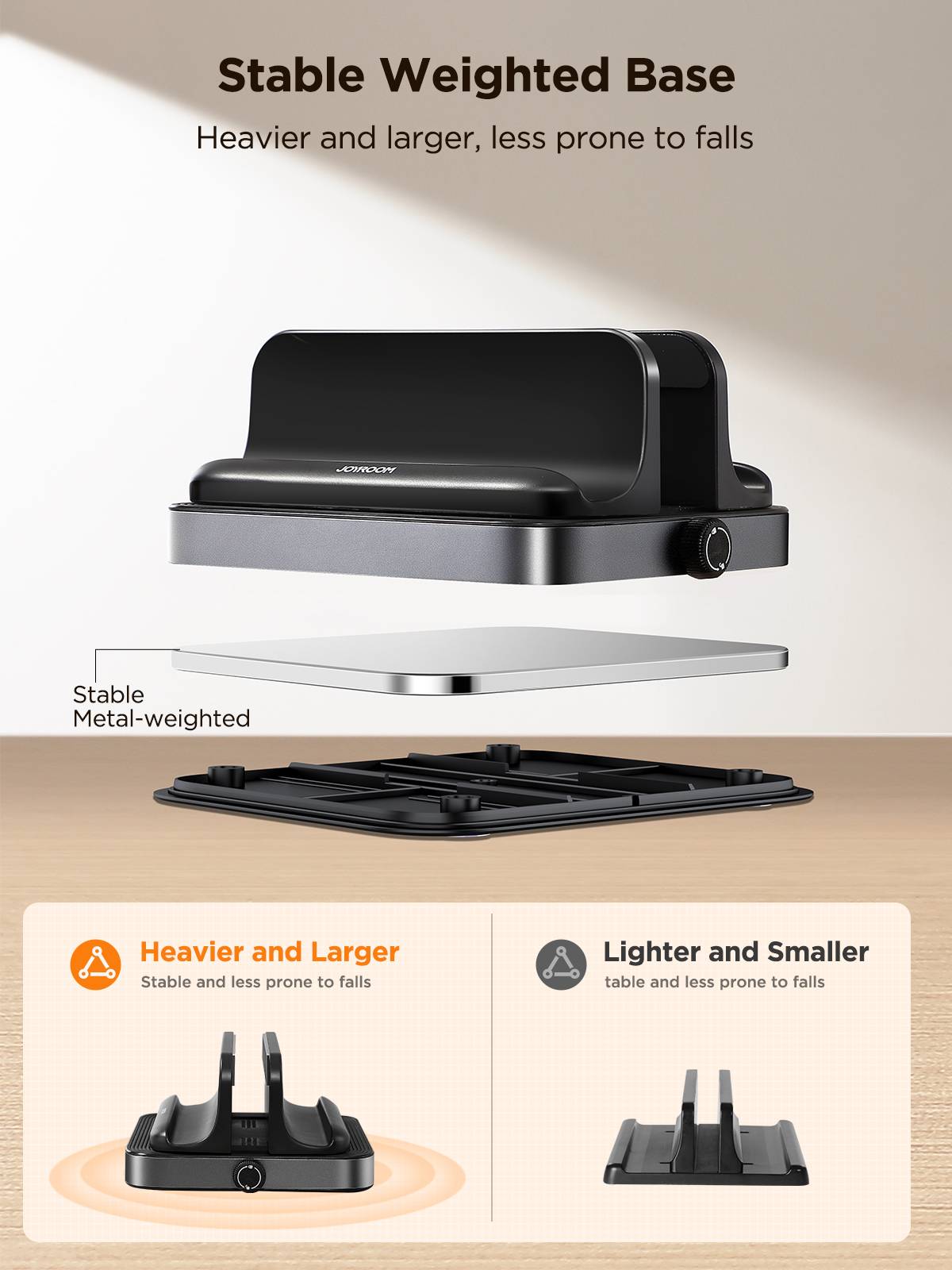 Joyroom JR-ZS374 Vertical Laptop Stand for 10-18 Inch Laptops