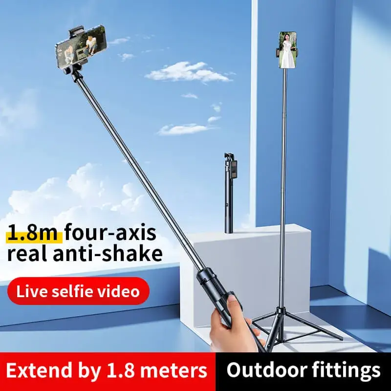 RTAKO Q052 Extendable Selfie Stick with Face Tracking and Wireless Remote RTAKO Q052 Extendable Selfie Stick with Face Tracking and Wireless Remote