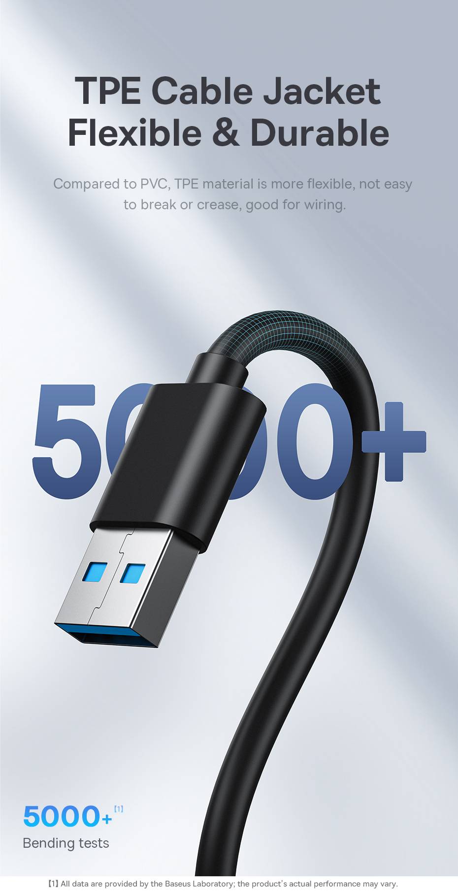 Baseus UltraJoy Series 4-Port USB-A Hub: Versatile USB3.0 Docking Station with Extended 100cm Cable