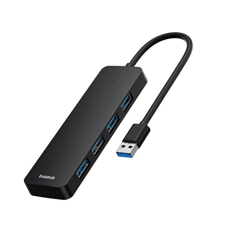Baseus UltraJoy Series 4-Port USB-A Hub: Versatile USB3.0 Docking Station with Extended 100cm Cable Baseus UltraJoy Series 4-Port USB-A Hub: Versatile USB3.0 Docking Station with Extended 100cm Cable