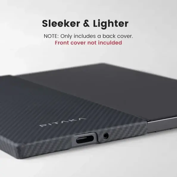 Pitaka Classic Ultra-Slim Case for Galaxy Z Fold 6 -600D Black/Grey (Twill)