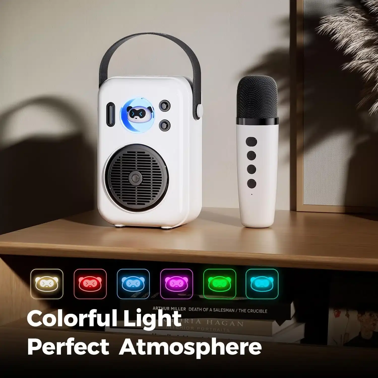 SoundPEATS Hi-Singing Portable Karaoke Speaker & Microphone with Colorful LED Lights