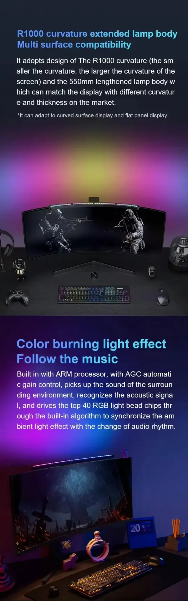 Xiaomi Lymax Curved Screen Computer Monitor Table Lamp