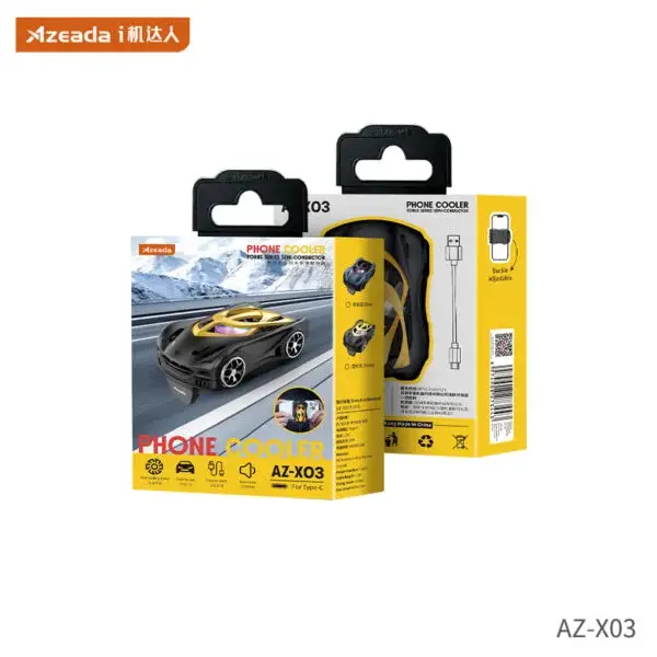 Azeada Torus Series AZ-X03 Yellow Semiconductor Mobile Phone Cooler