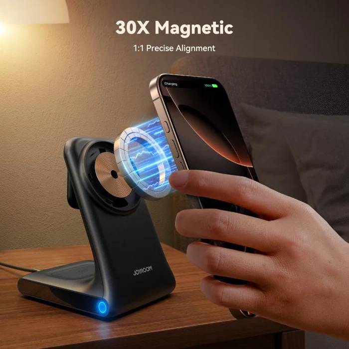 JOYROOM JR-W15 3-in-1 Magnetic Wireless Charging Phone Holder