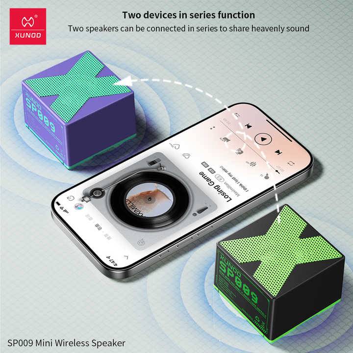 XUNDD SP009 Mini Portable Wireless Rechargeable Speaker Pocket-Sized Soundbar