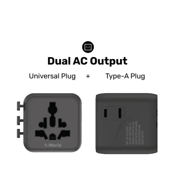 Momax UA19 1-World Universal Travel Adapter