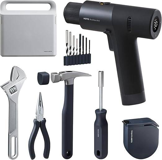Xiaomi HOTO O50 12V Cordless Electric Drill Set with Multifunctional Toolbox