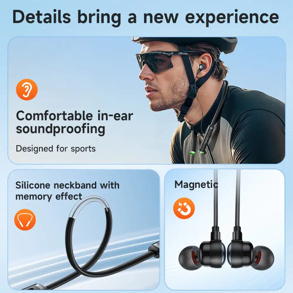 Hoco ES72 Wireless Sport Bluetooth Neckband Earphones
