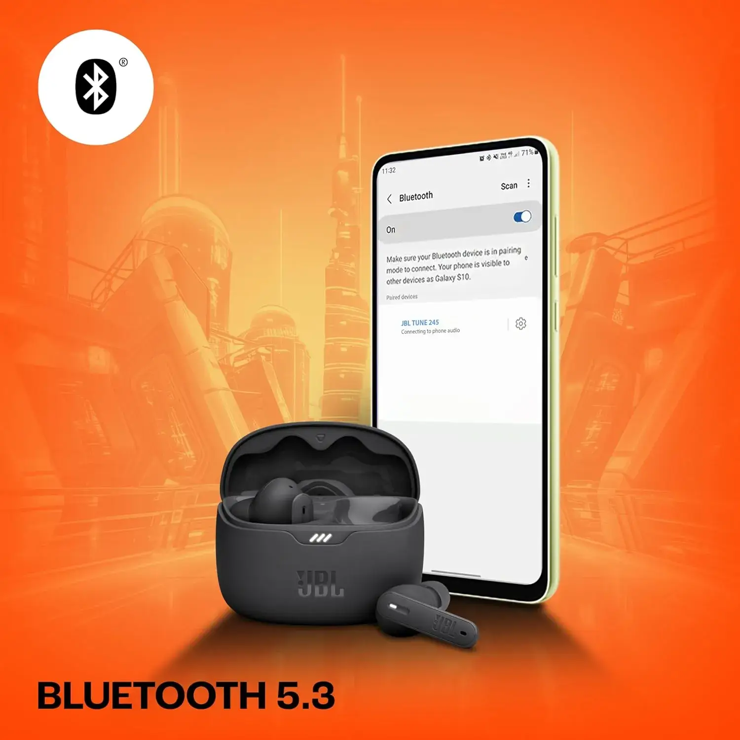 JBL Tune 245NC True Wireless In-Ear Noise-Cancelling Earbuds