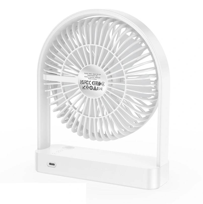 Hoco HX65 Ultra-Thin Portable Table Fan with Adjustable Speed Control