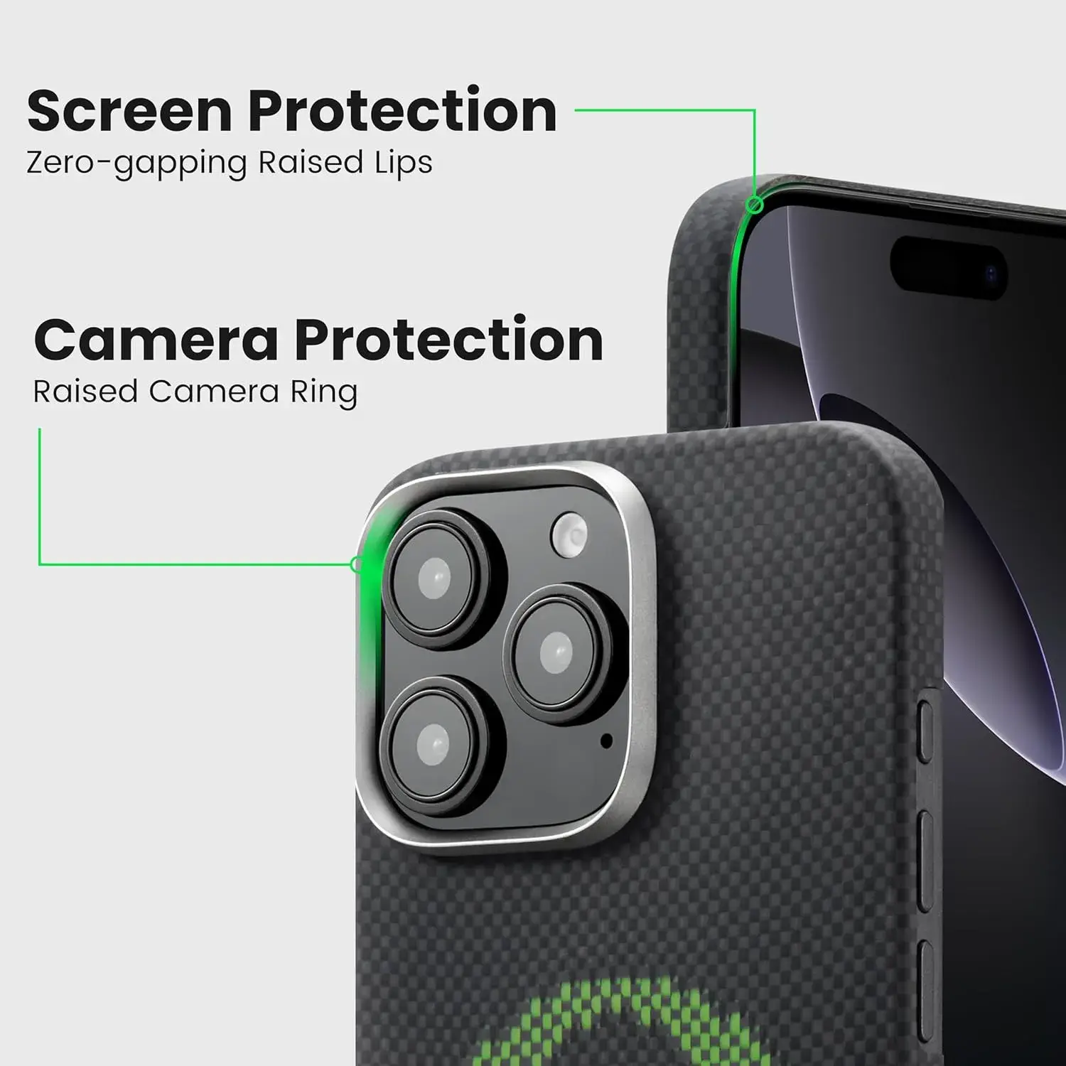 Pitaka Aries Tactile Woven Case for iPhone 16 Pro Max -Alien