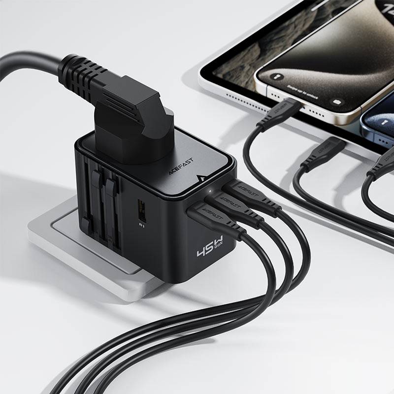 ACEFAST Z8 PD45W GaN Fast Charging Travel Wall Adapter