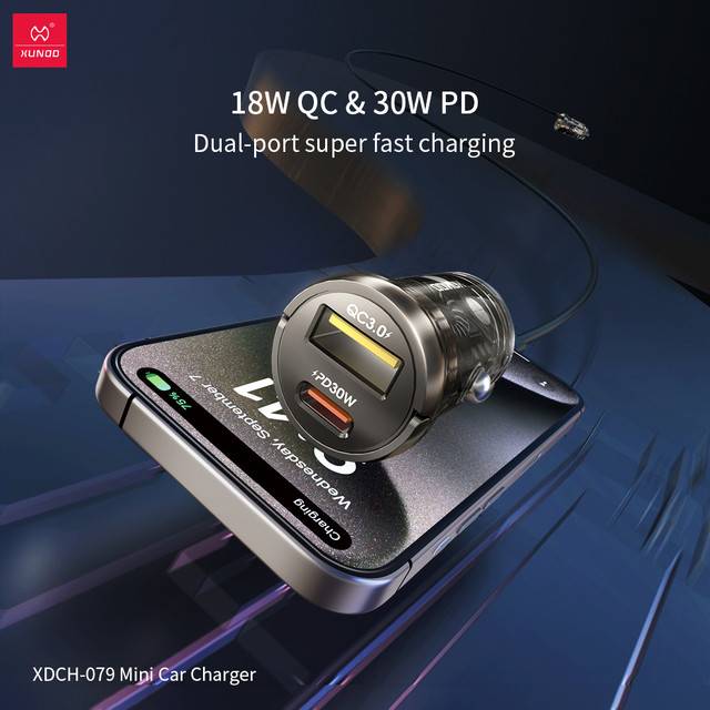 XUNDD XDCH-079 30W Mini Car Charger