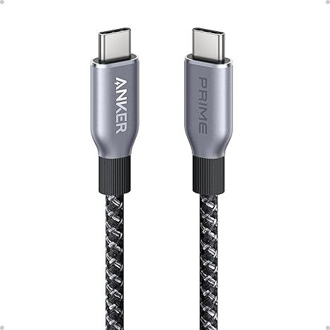 Anker Prime 240W USB-C to USB-C Cable 3ft Upcycled Nylon 100-Year Durability