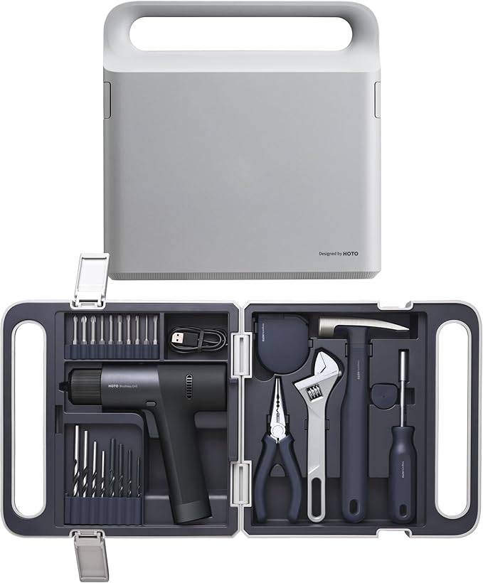 Xiaomi HOTO O50 12V Cordless Electric Drill Set with Multifunctional Toolbox