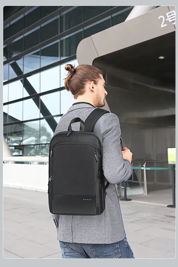 BANGE BG 77115 More Space Less Stress Anti-Theft Backpack That Grows with You
