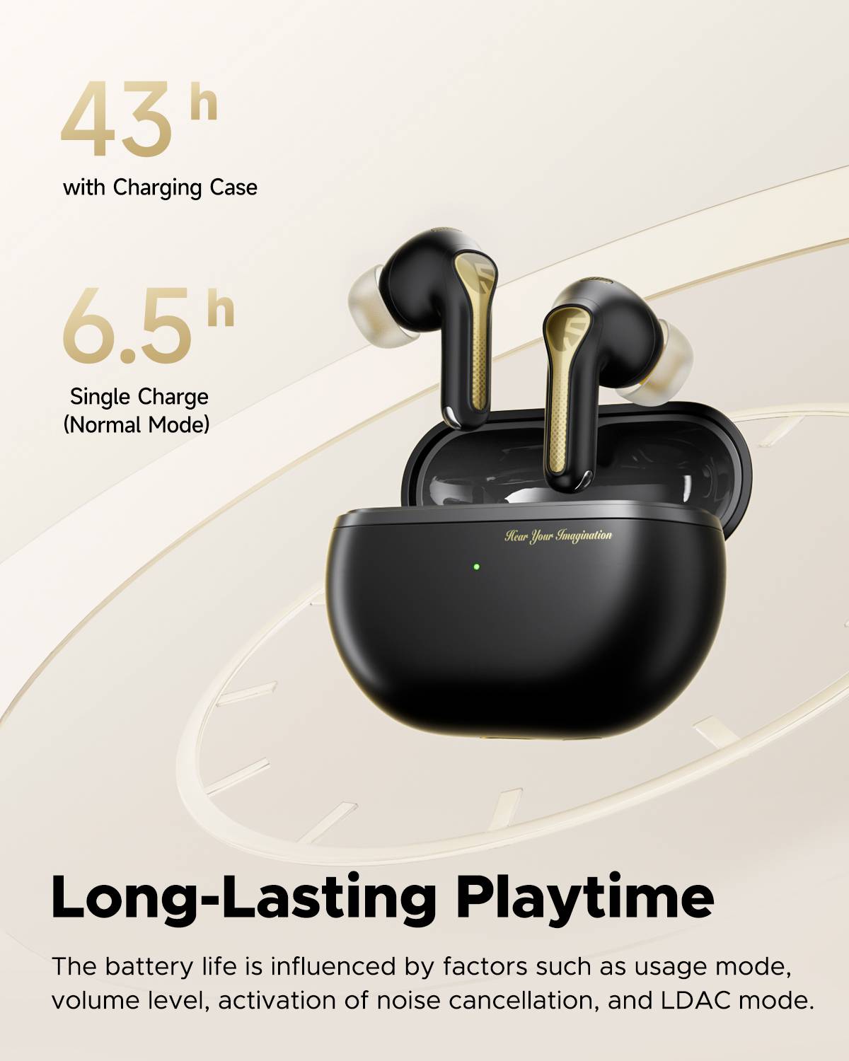 SOUNDPEATS Capsule 3 Pro+ Hybrid ANC LDAC Wireless Earbuds