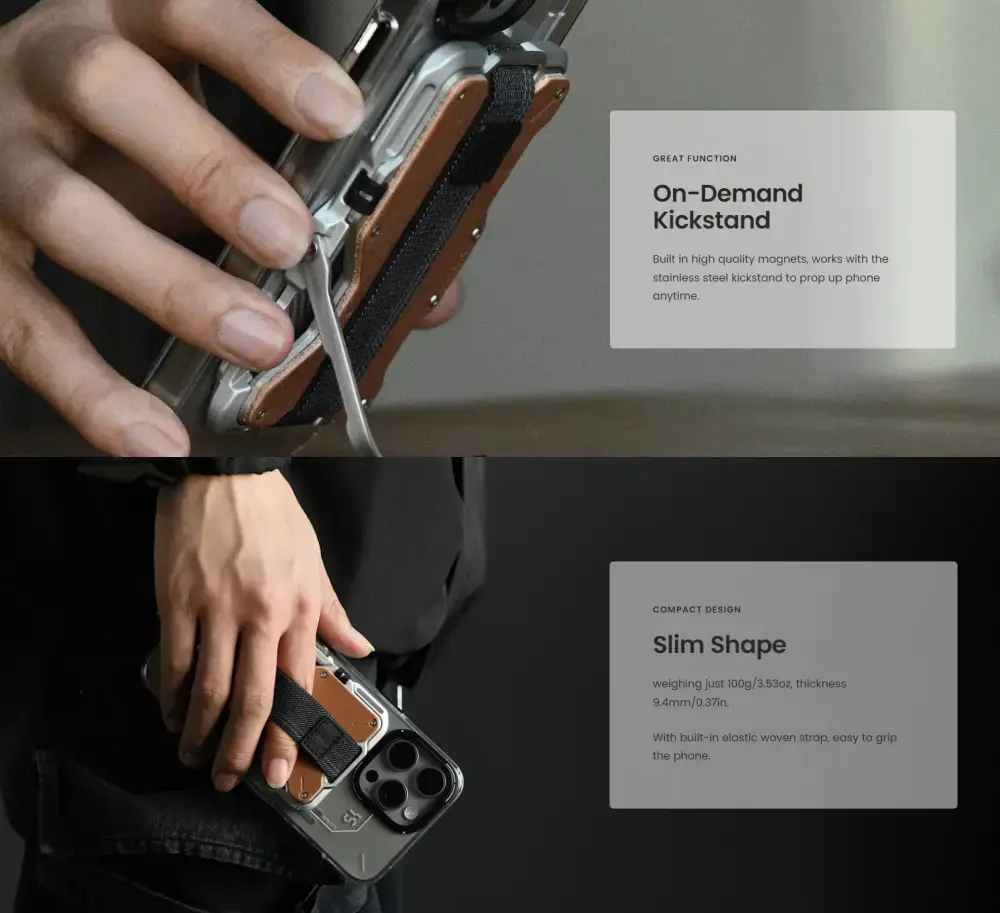 Aulumu G03 Multi-Tool Magnetic Metal MagSafe Wallet