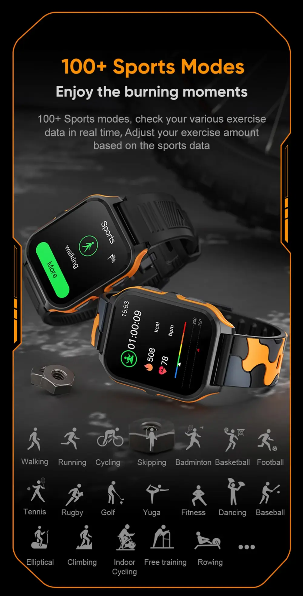 COLMI P73 Military-Grade Bluetooth Calling Smartwatch