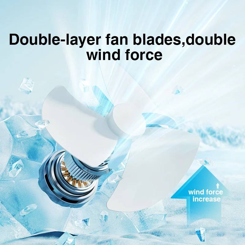 RTAKO D06 Desktop Dual-Layer Circulating Fan with 3600mAh Battery