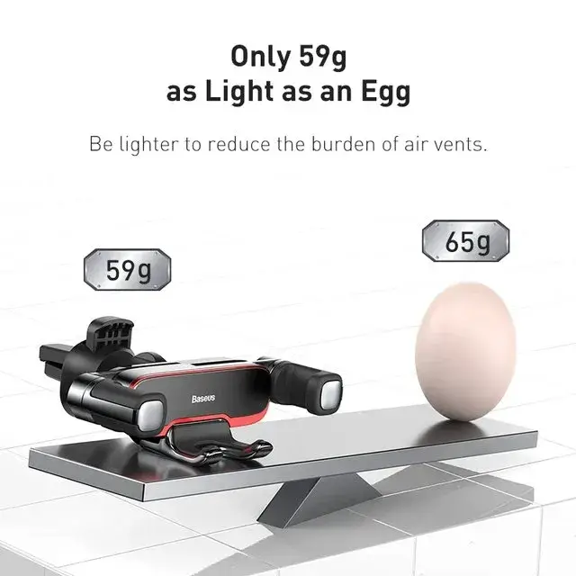 Baseus Lateral Gravity Car Phone Holder Mount