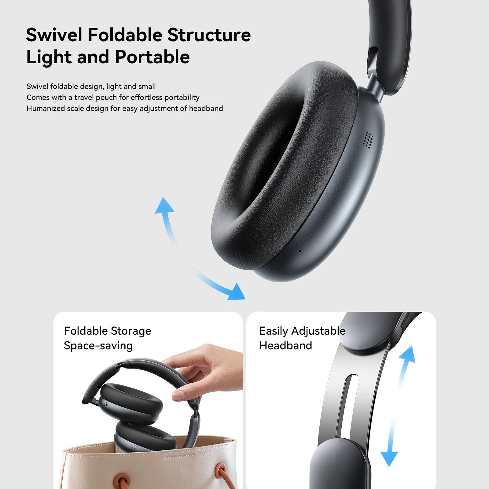 JOYROOM JR-JH1 Hybrid ANC Over-Ear Wireless Headphones