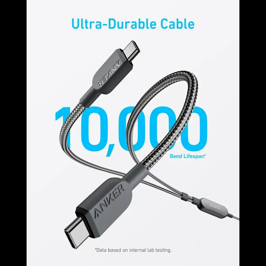Anker 2-in-1 USB-C to USB-C 140W Fast Charging Braided Cable (4ft)