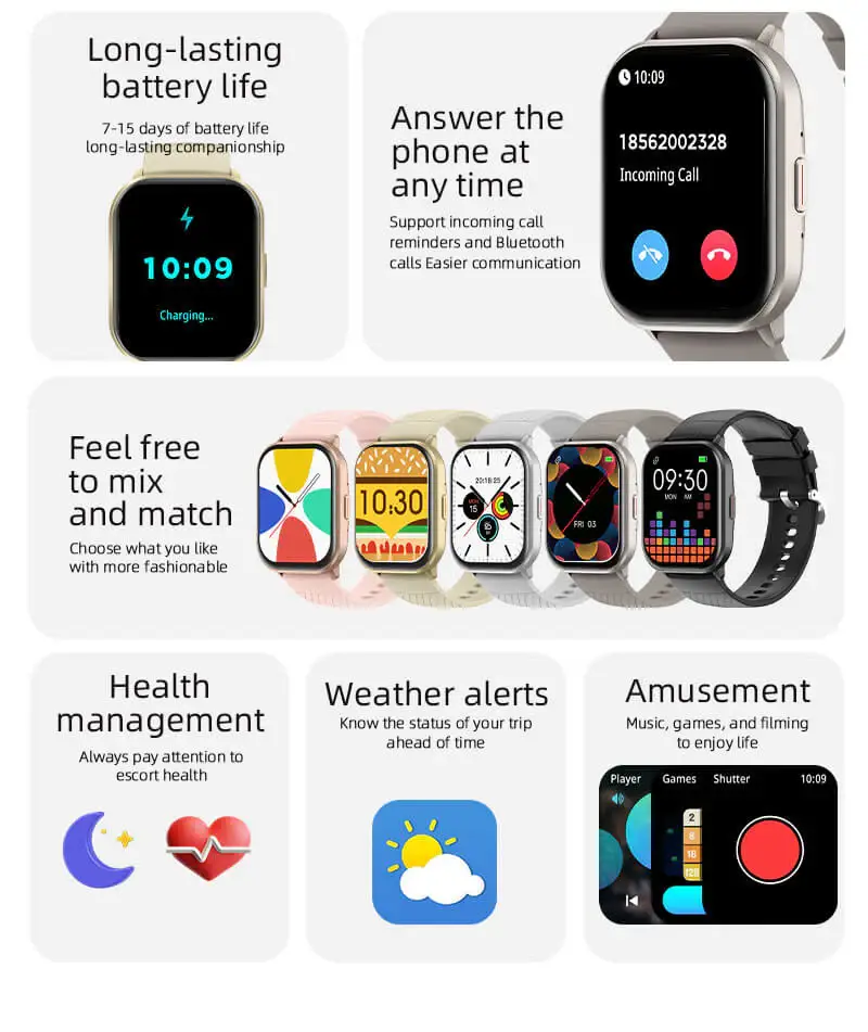 VALDUS VS02 Fashion Hybrid Smart Watch for Men & Women Activity & Fitness Tracker