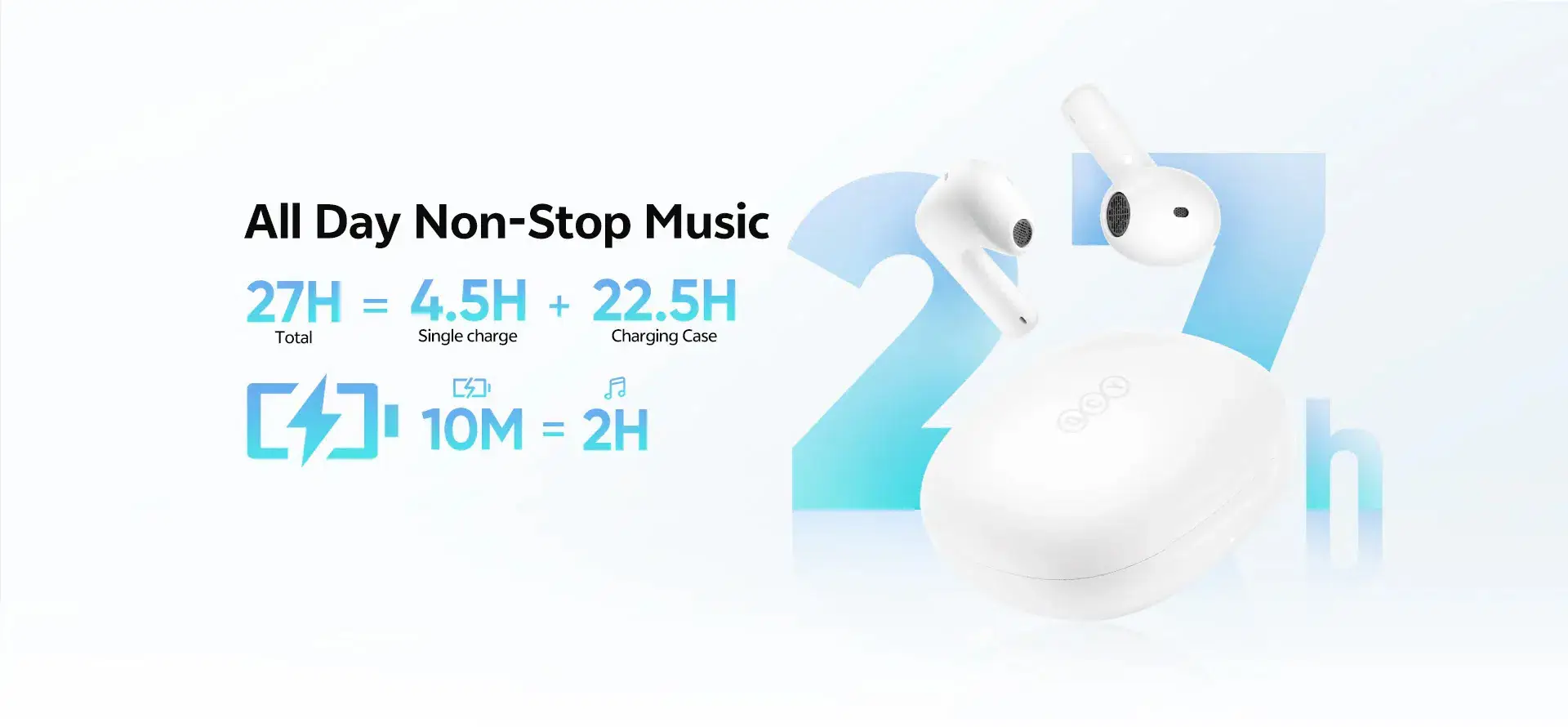 QCY AilyBuds E10 (HT13) Hi-Res Audio True Wireless Earbuds