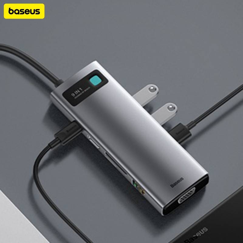 Baseus Metal Gleam Series/ Starjoy 9-in-1 Multifunctional Type-C Hub Docking Station