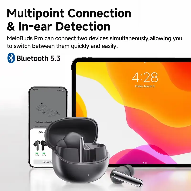 QCY HT08 Melobuds Pro ANC LDAC Wireless Earbuds