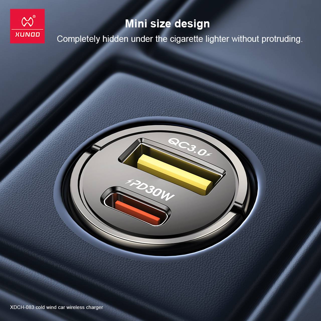 XUNDD XDCH-083 2-in-1 Refrigerated Wireless Car Charger