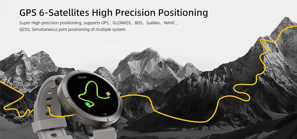 YES Trail GPS AMOLED BT Calling Smartwatch