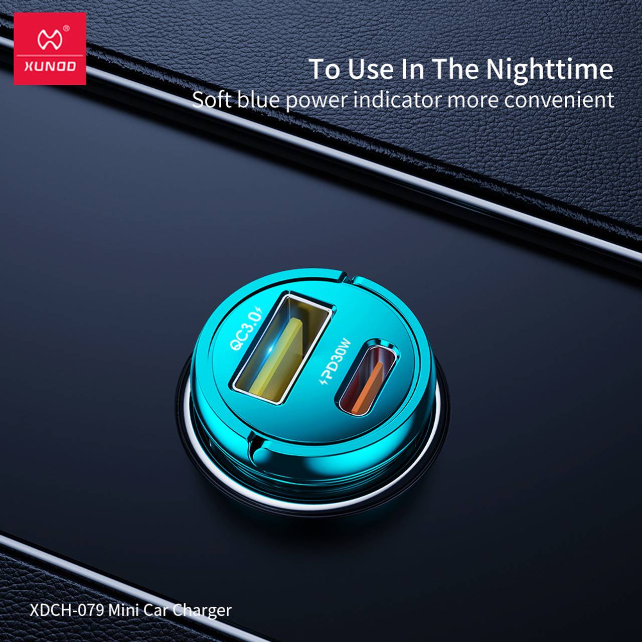 XUNDD XDCH-079 30W Mini Car Charger