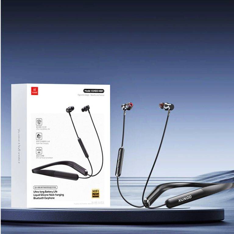 XUNDD H001 Liquid Silicone Neckband Bluetooth Earphones