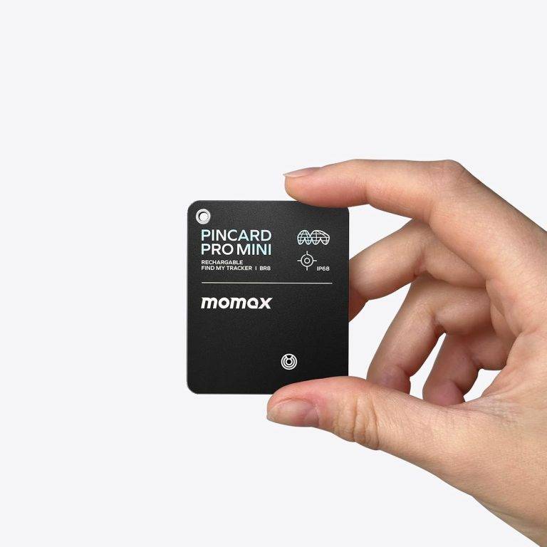 Momax PinCard Pro Mini Rechargeable Bluetooth Find My Tracker
