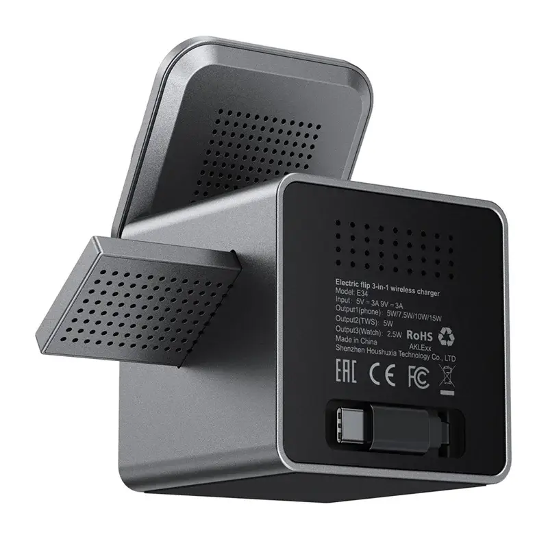 ACEFAST E34 3-in-1 Desktop Wireless Charging Station