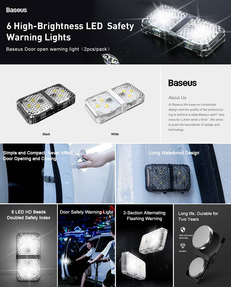Baseus Door Open Warning Light(2pcs/Pack)