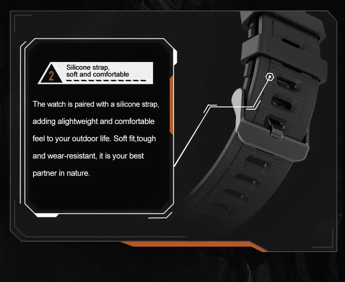 Valdus VD36 Pro Rugged Men Outdoor Smartwatch