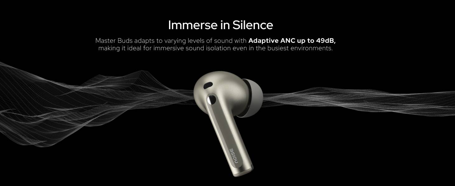 Noise Master Buds by BOSE 49dB ANC 6-Mic ENC & Spatial Audio