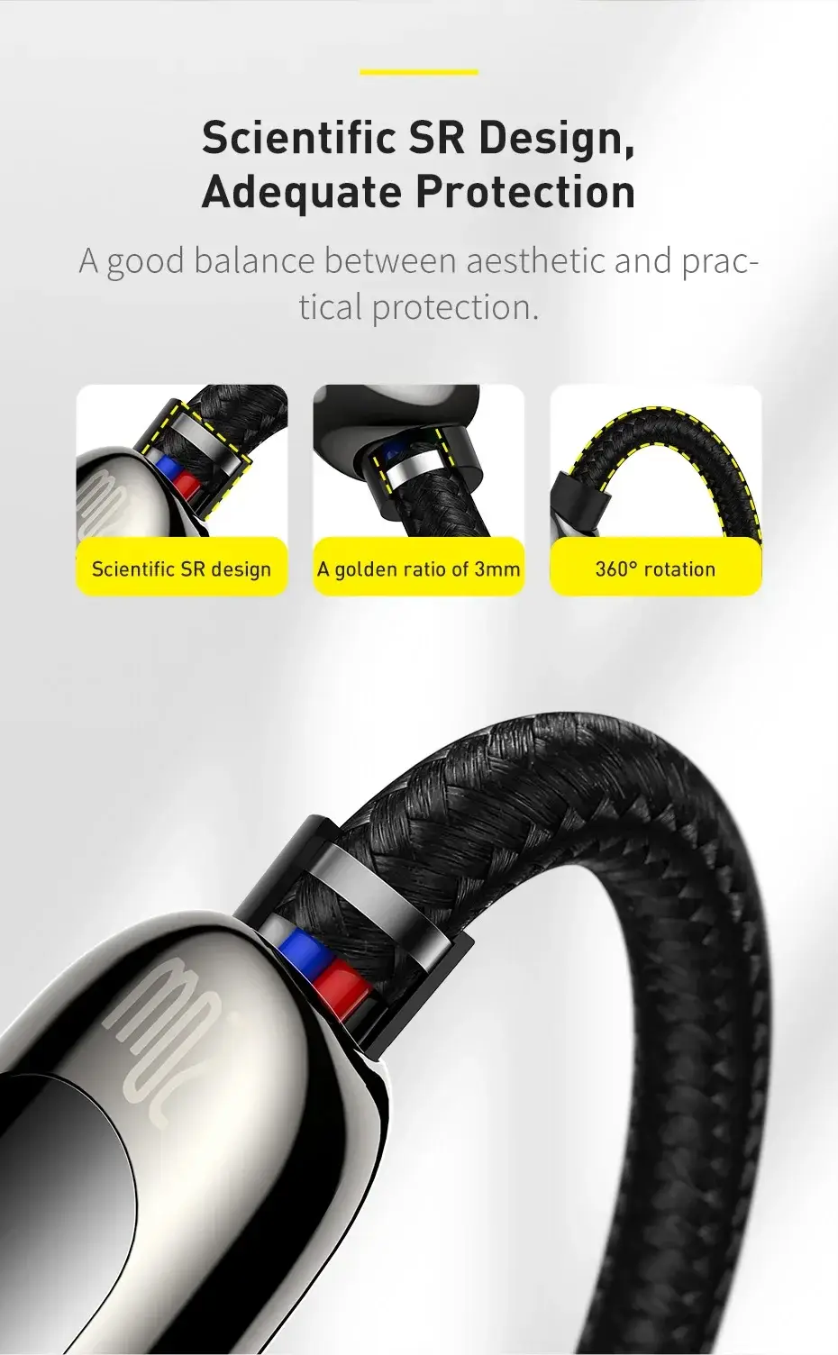 Baseus Display Fast Charging Type-C to Lightning Cable 20W 2m