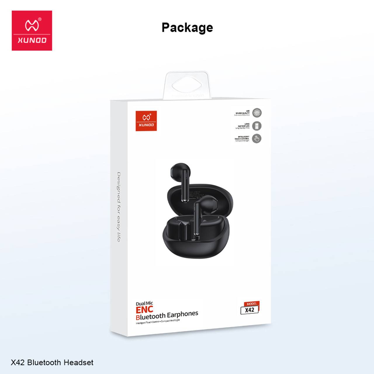 XUNDD X42 Dual-Mic ENC Wireless Bluetooth Earphones