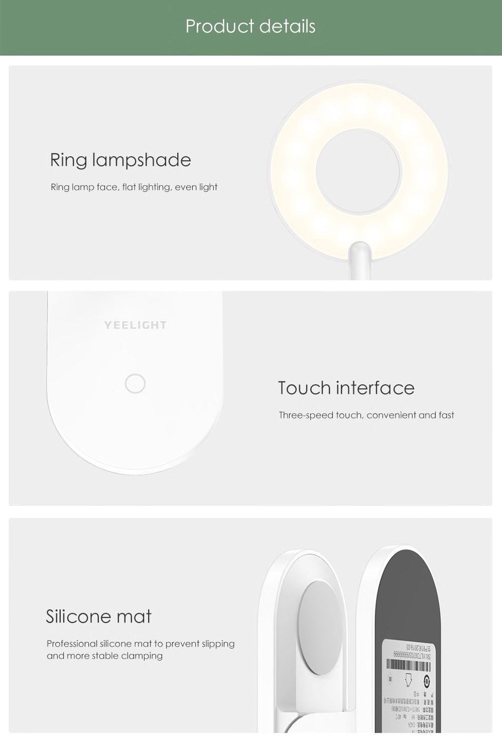 Xiaomi Yeelight J1 LED Clip-on Desk Lamp