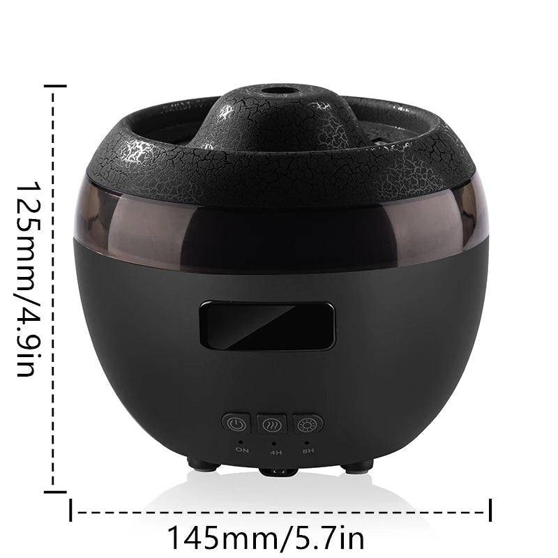 V37 Clock Humidifier with Colorful LED Light Multifunctional Air Humidifier & Digital Clock for Bedroom or Office