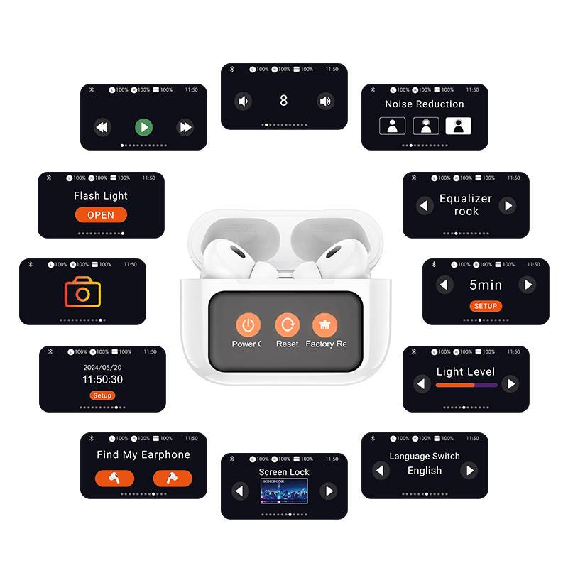 Hoco EW72 ANC True Wireless Earphones Touch Control Bluetooth Earbuds
