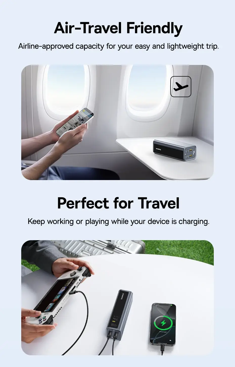 Baseus EnerGeek GP12 20800mAh 145W Fast Charging Power Bank with Digital Display