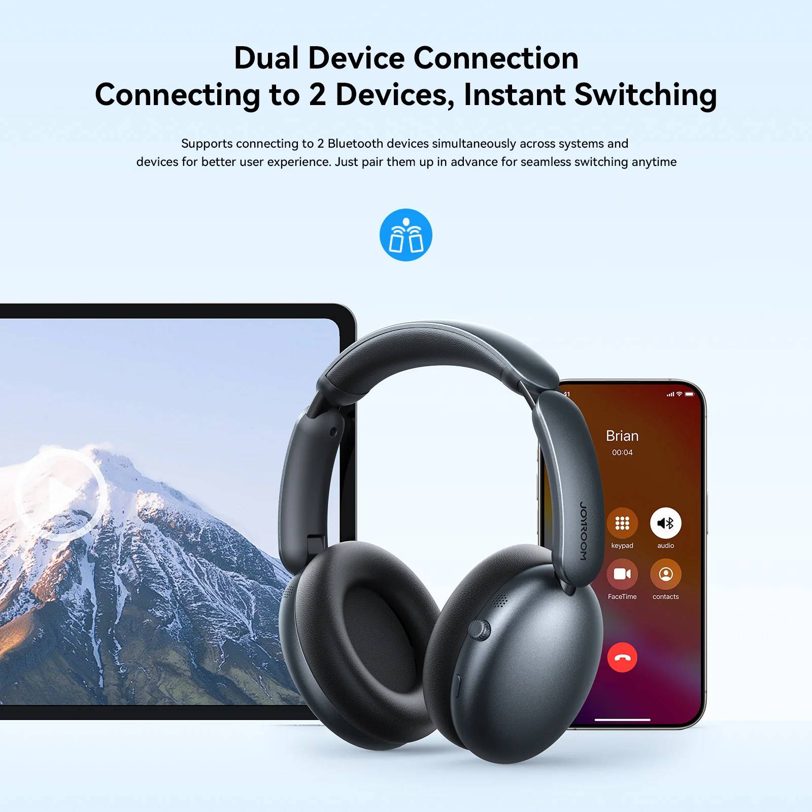 JOYROOM JR-JH1 Hybrid ANC Over-Ear Wireless Headphones