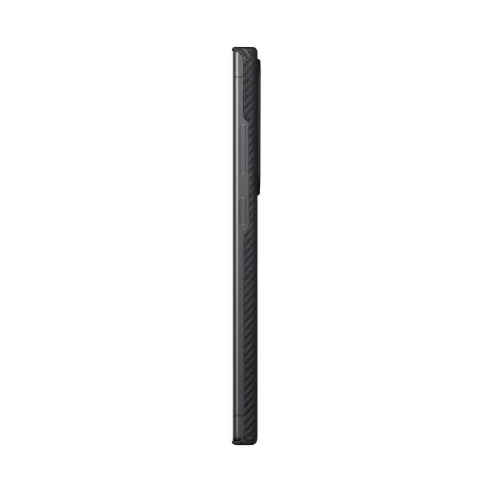 Pitaka MagEZ Case 4 Case-Less Thin Case for Galaxy S24 Ultra -Black/Grey (Twill)